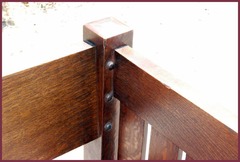 Close-up of inside corner detail.